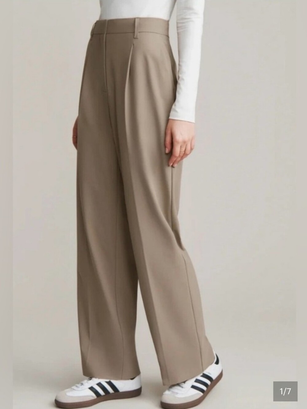 Rhone Khaki Wide Leg Trouser Pants Size 14